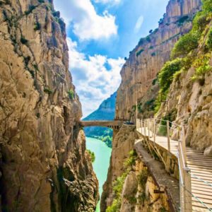 Caminito del Rey de Málaga: puente del Caminito del Rey