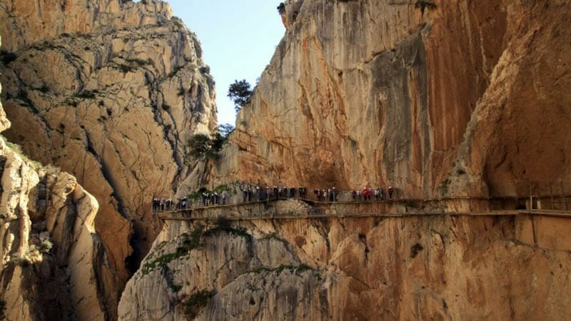 La passerelle du Caminito del Rey