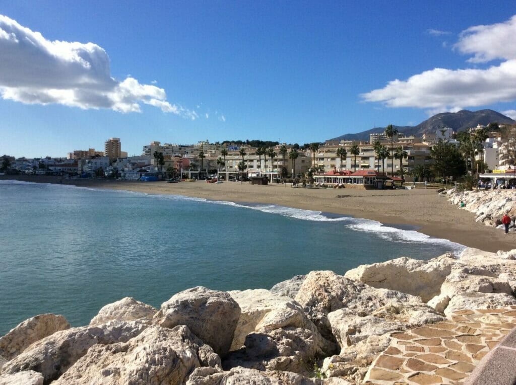 Strand La Carihuela in Torremolinos