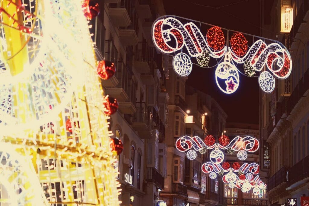 Christmas lights in Malaga