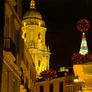 Christmas lights in Malaga