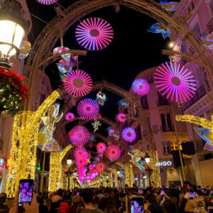 Christmas lights in Malaga