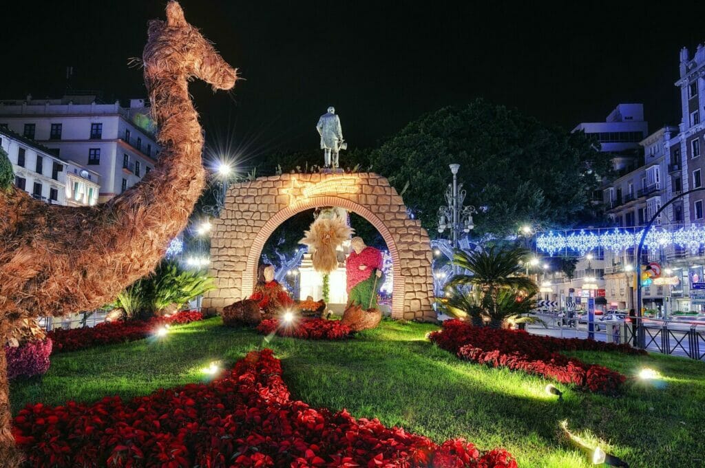 Christmas lights in Malaga