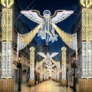 See Malaga Christmas lights from Gibraltar and from the Costa del Sol