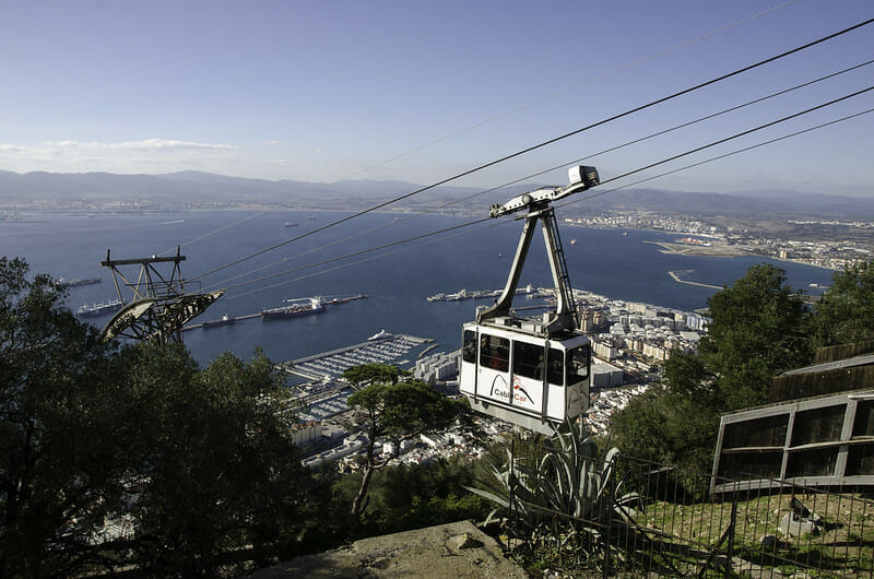 Le téléphérique de Gibraltar 6 paysage du téléphérique de gibraltar
