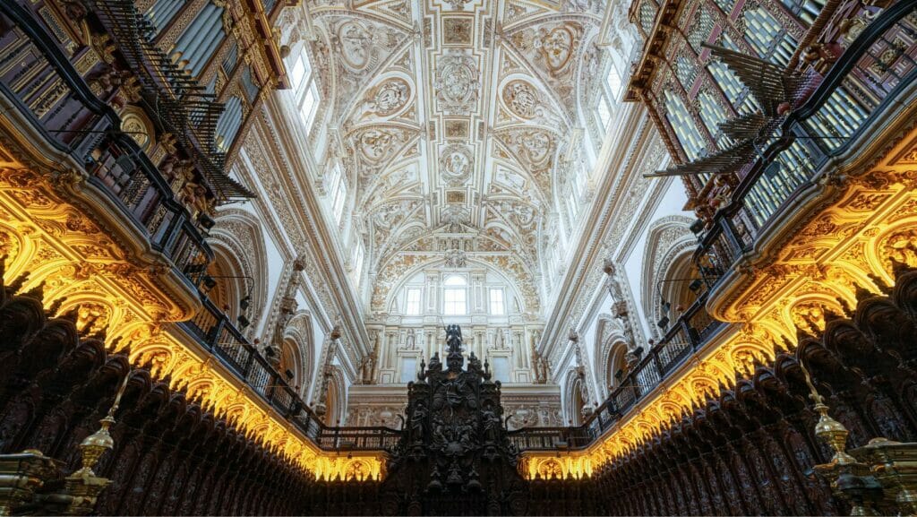 Parts of the Mosque of Cordoba: the Cathedral of Cordoba