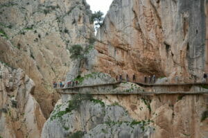 caminito del rey con niños