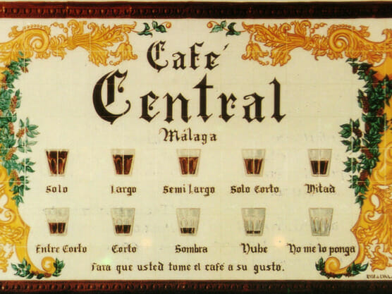 how to order coffee malaga