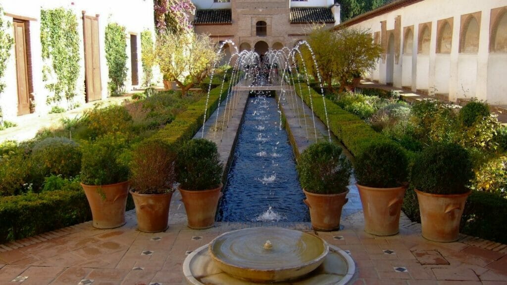 generalife alhambra brunnen