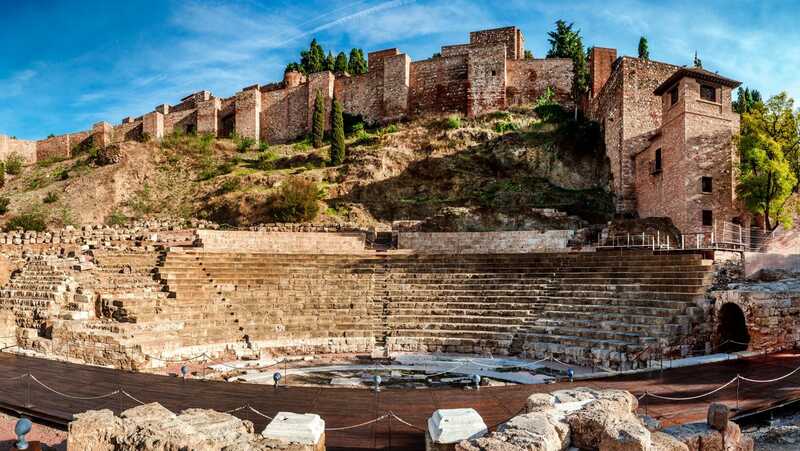 Ruines du théâtre romain de Malaga