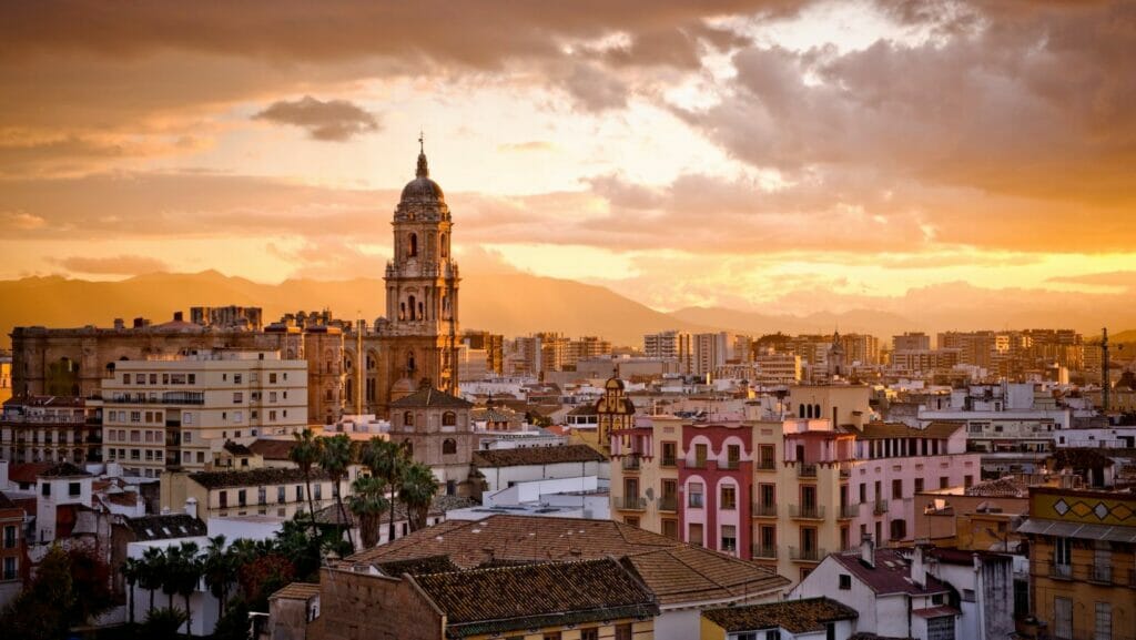 atardecer malaga