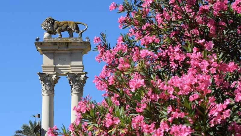 monument Murillo Gardens in Seville