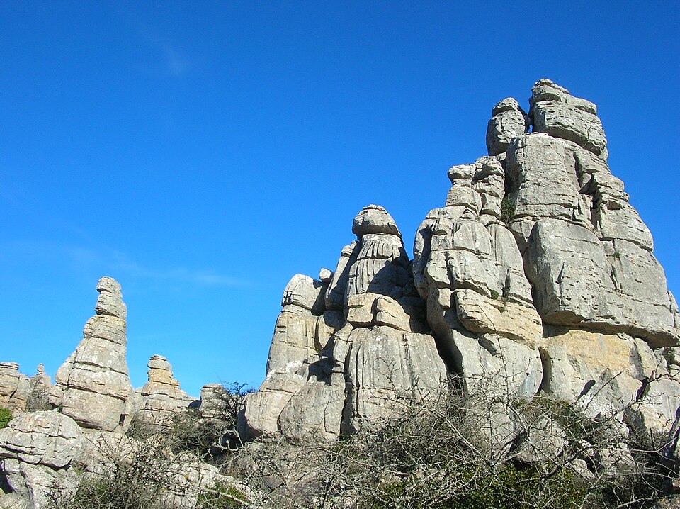 Geschichtete Kalksteinformationen im Torcal de Antequera