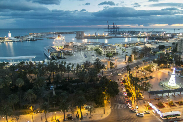 Weihnachtsbeleuchtung in Málaga