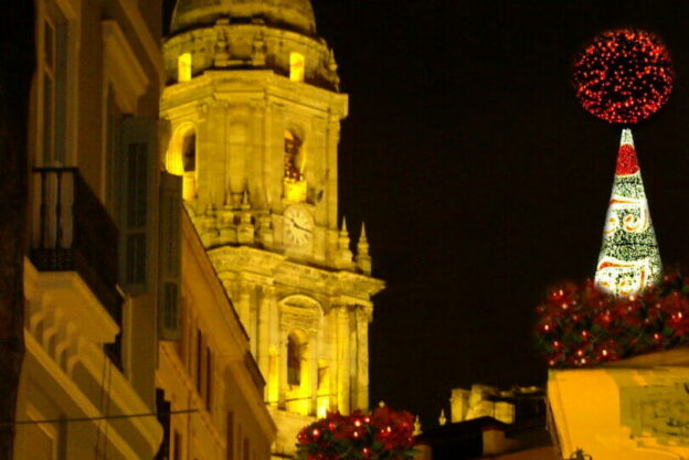 Weihnachtsbeleuchtung in Málaga