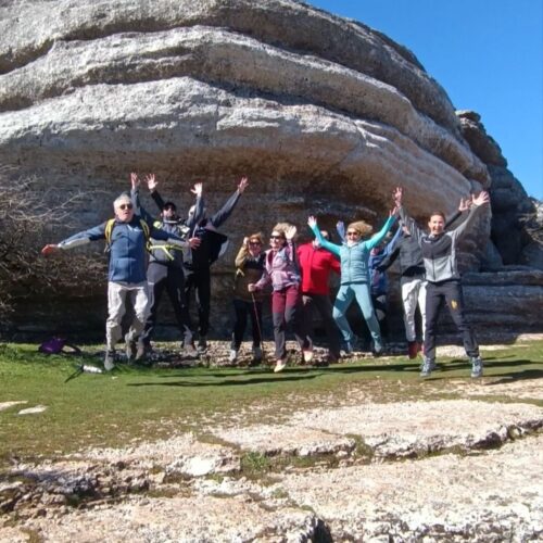 groupe au Torcal d'Antequera