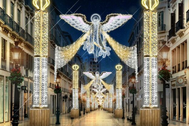 malaga christmas lights 2022