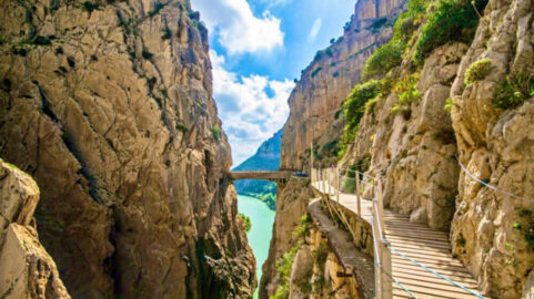 Caminito del Rey in Malaga: Caminito del Rey bridge